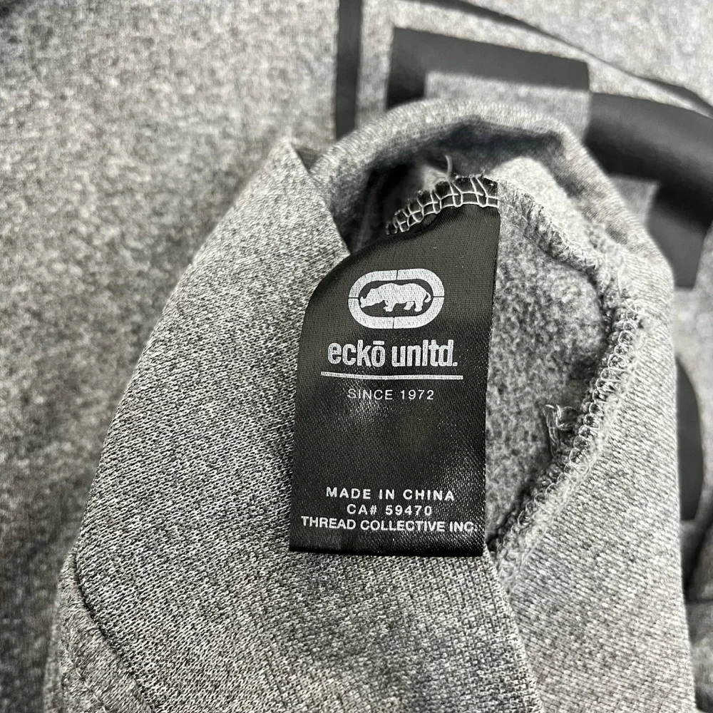Ecko Unlimited Mens Size S Pullover Hoodie Heather Gray Long Sleeve Pockets - Picture 5 of 10